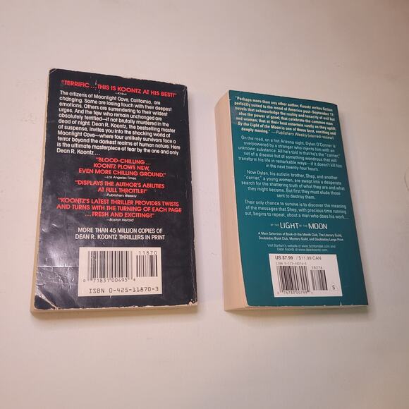 Dean Koontz Fiction 4 Book Bundle Paperback Books Suspense Mystery Novels - Picture 6 of 8